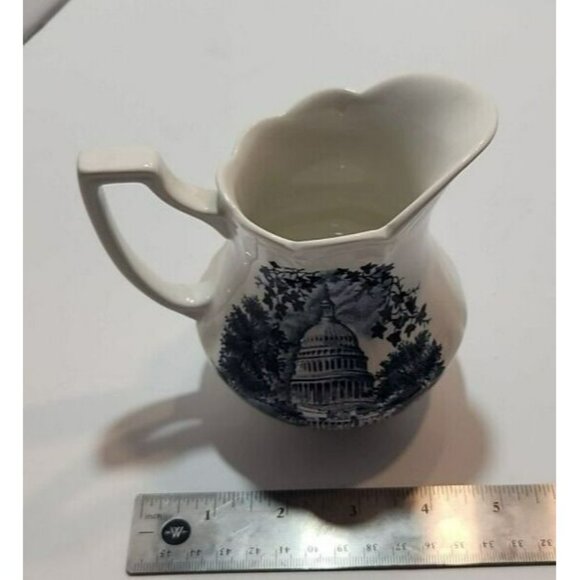 America Hurrah English Ironstone J&G Meakin Sugar Bowl And Creamer Pitcher - Picture 14 of 15